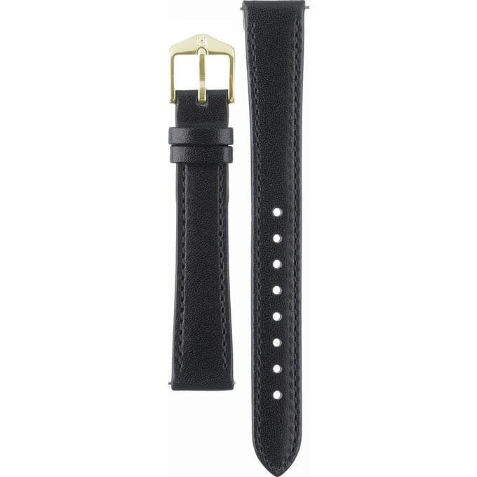 Hirsh Horlogeband Osiris Zwart - Leer - 14mm