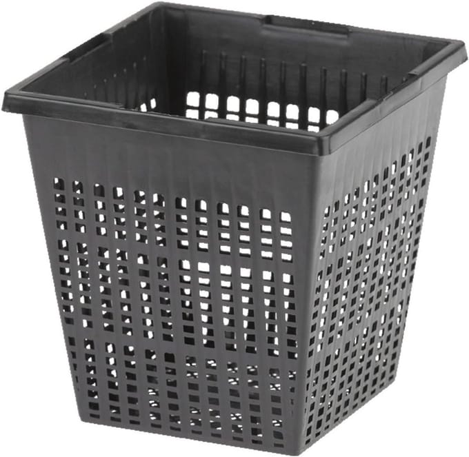 Vierkante plantmand 23 cm voor vijver en tuin