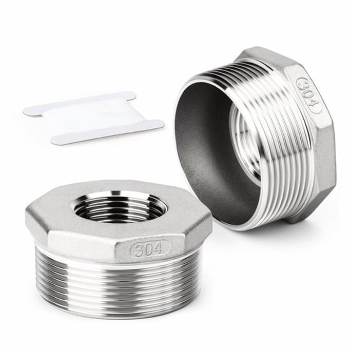 Dailygoody - Verloopstuk - 1/2" naar 3/8" - Roestvrij staal