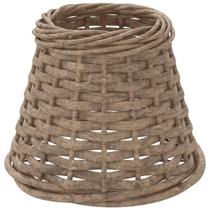 vidaXL - Lampenkap - Ø15x12 - cm - wicker - bruin