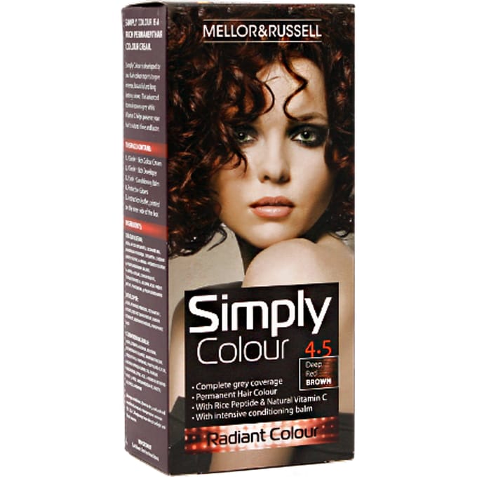 Mellor & Russell Simply Colour Haarkleuring - 4.5 Diep Roodbruin