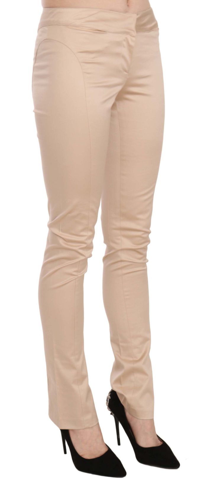 Just Cavalli Pan70328 Beige Slimfit Broek