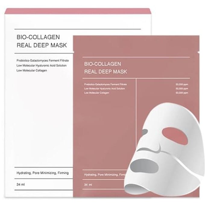 Bio Collageen Real Deep Masker Set 4 stuks ORIGINELE WINKEL white