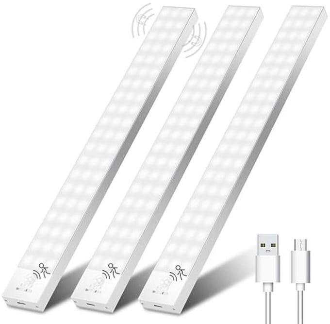 LED Keukenkast Verlichting met Bewegingssensor - 32 cm, 5000 K, Set van 3