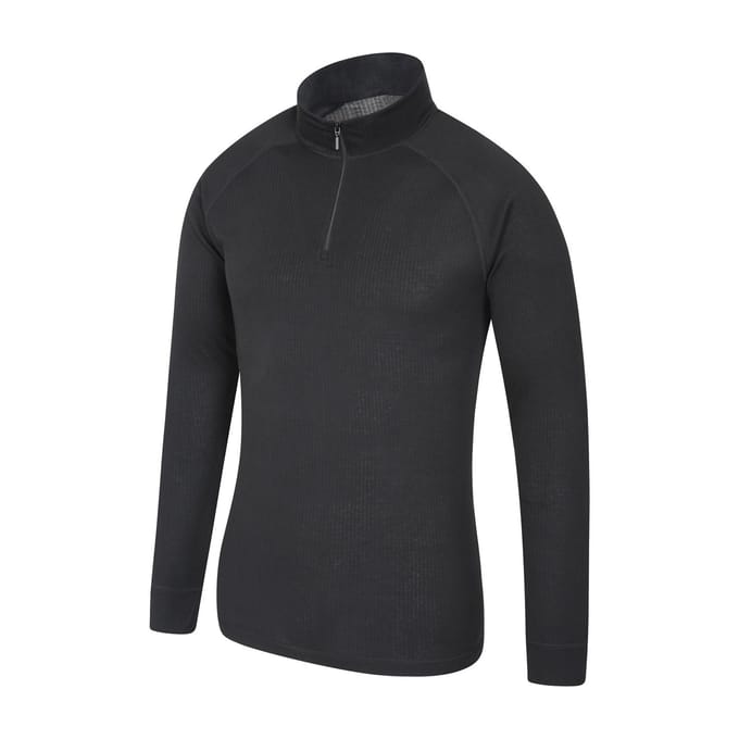 Mountain Warehouse Heren Talus Base Layer Top (Set van 2) (Zwart)