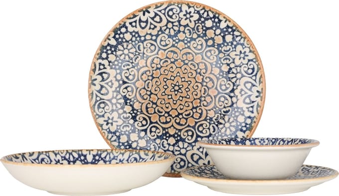 Bonna Serviesset (Medium) - Alhambra - 24 delig - 6 persoons - Porselein