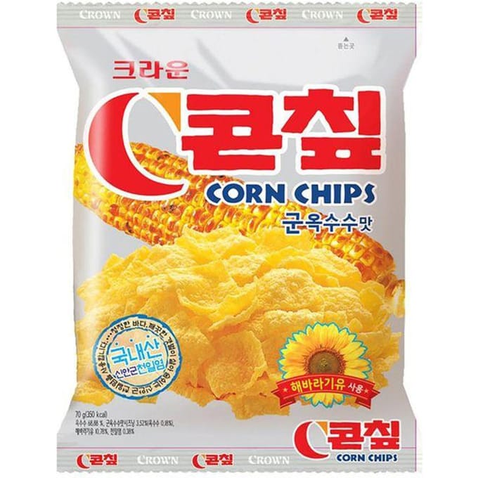 CROWN Chips de Maïs 70G (5 possibilités) 2PCS