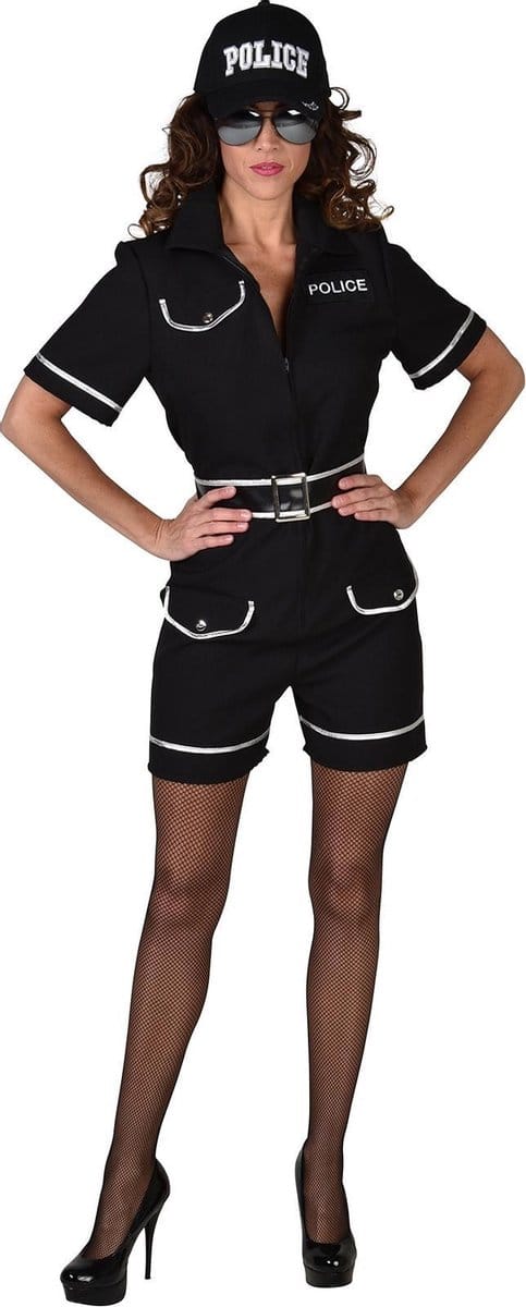 Magic Design Jumpsuit Politieagente Dames Polyester Zwart Mt M