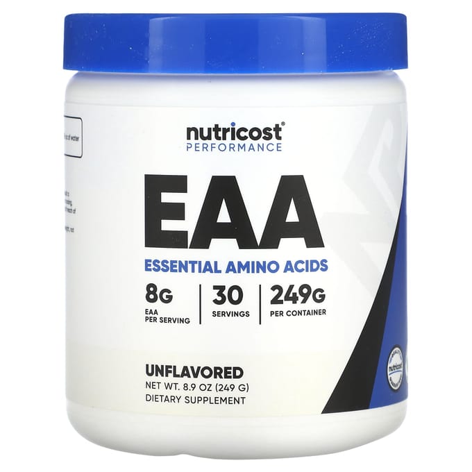 Nutricost, Performance Athlétique, EAA, Non Aromatisé, 8,9 oz (249 g)