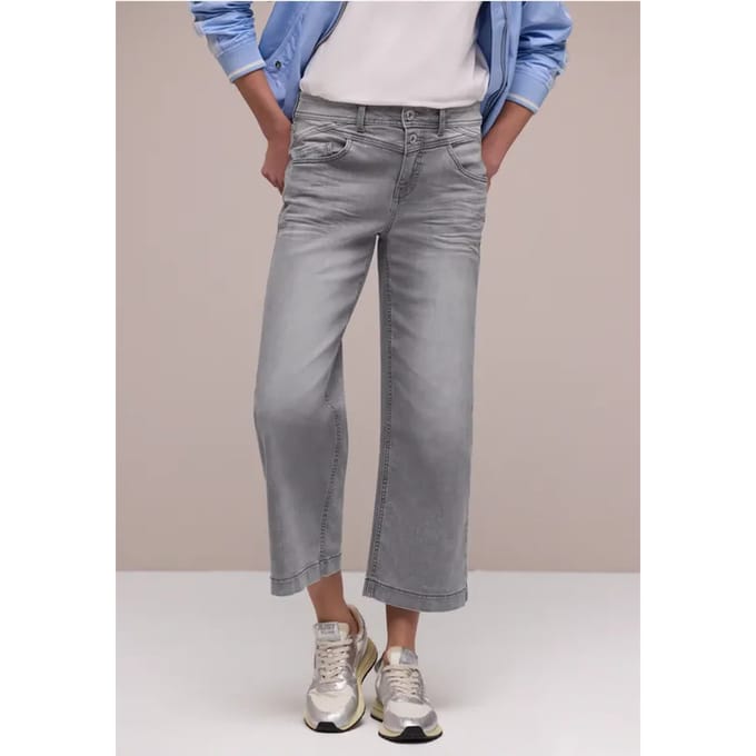 7/8 High Waist Wide Legs jeans in Loose Fit