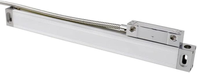 Lineaire Encoder - Lineaire Schaal Liniaal - Machine Precisie Meten - Hoge Snelheidsstabiliteit - 600mm Werklengte - Zilver