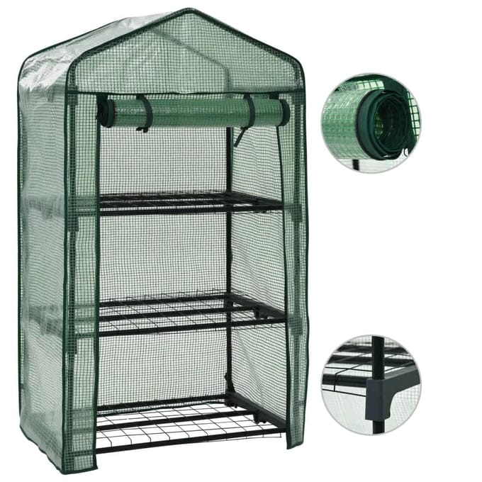 vidaXL - Minikas - 3-laags - 69x49x125 - cm