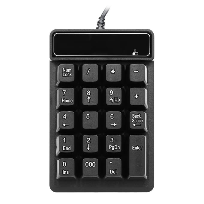 Hoogwaardig mechanisch USB bedraad numeriek toetsenbord voor pc-notebook