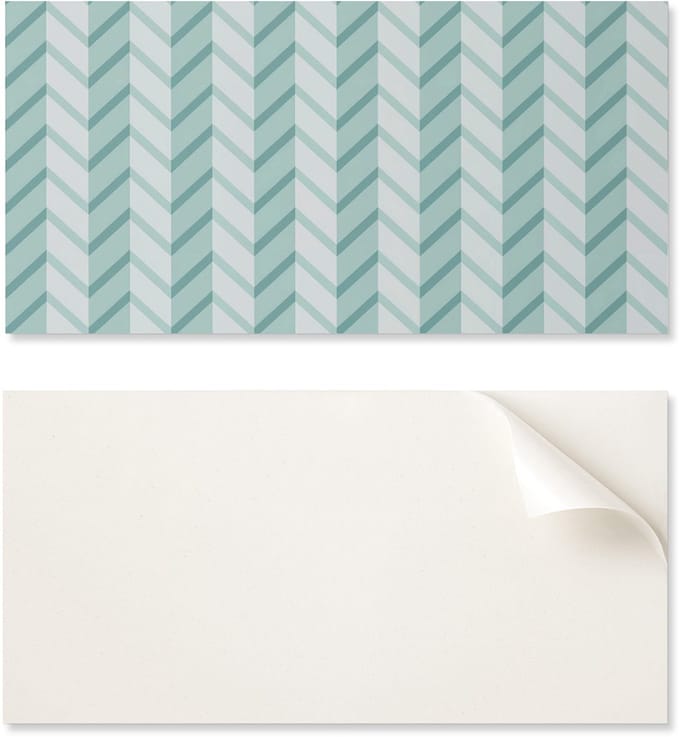 Zelfklevend vinylbehang met print, 120x60 cm, zigzagstrepenpatroon