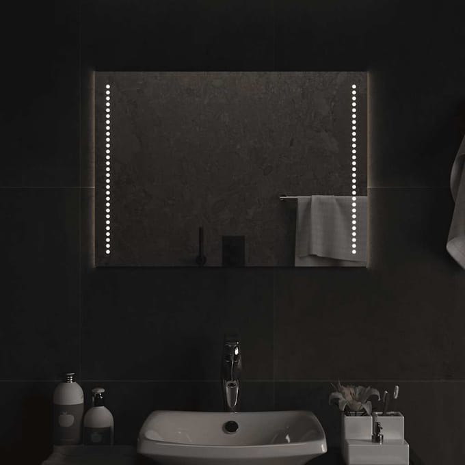 vidaXL - Badkamerspiegel - LED - 70x50 - cm