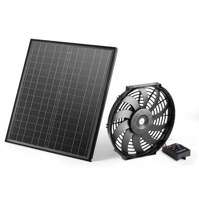 Ventilateur de toit 12  1300 CFM Ventilateur d'extraction de grenier avec thermostat réglable