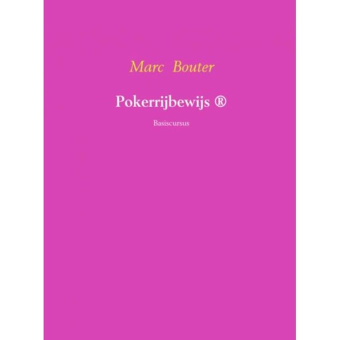 Pokerrijbewijs - Marc Bouter