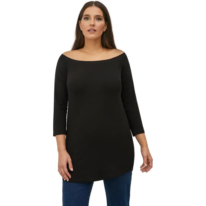 Blouse jurk met lange mouwen voor dames Mat Fashion Basic
