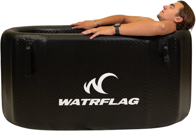 Watrflag Icebath Coolchill - Premium Opblaasbaar Dropstich IJSbad 135 x 75 x 65