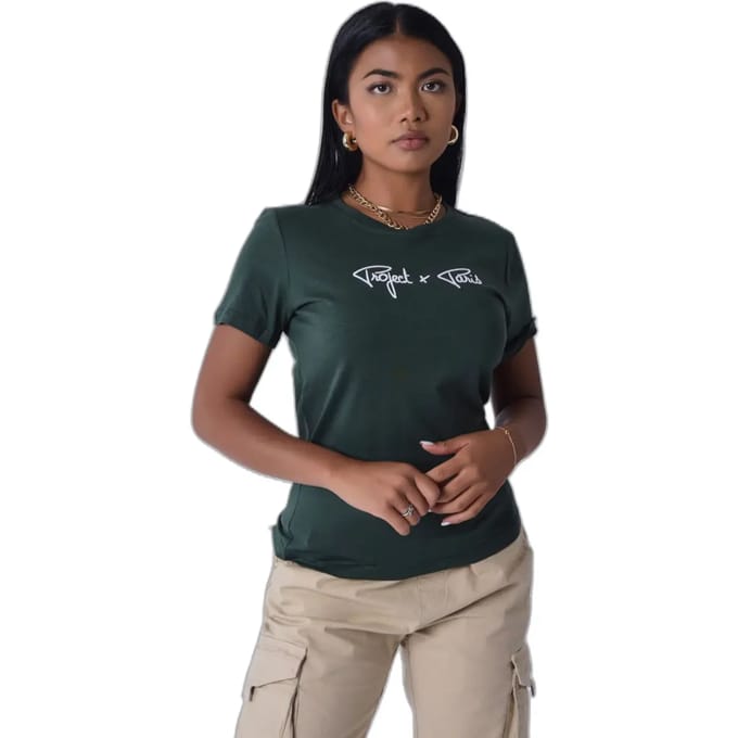 Dames t-shirt met geborduurd logo Project X Paris Basic