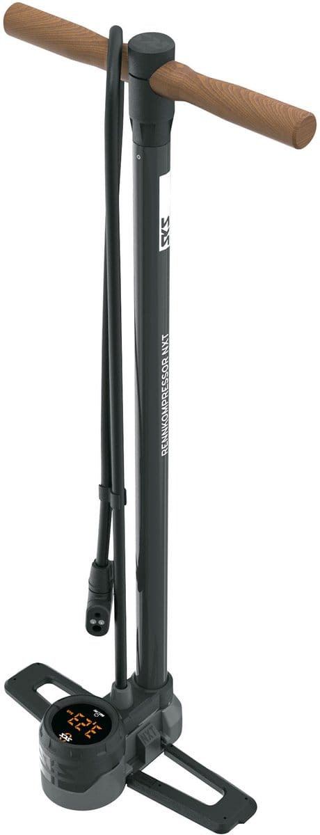 SKS Rennkompressor NXT Digi Vloerpomp Staal Incl. Manometer