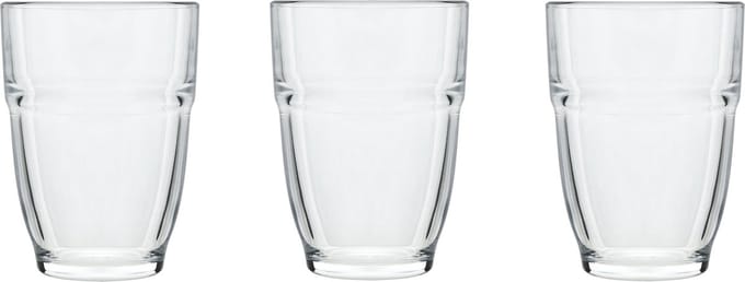 Waterglazen/drinkglazen - 6x - glas - 265 ml - D7 x H10 cm