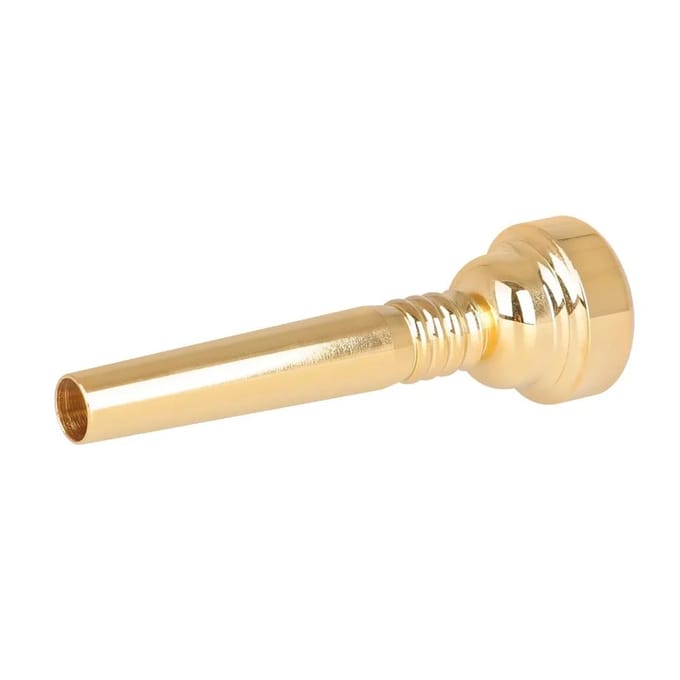 Embouchure de trompette dorée 17C - Remplacement professionnel en laiton pour bugle Accessoires de trompette plaqués or Usinage de haute précision CNC doré