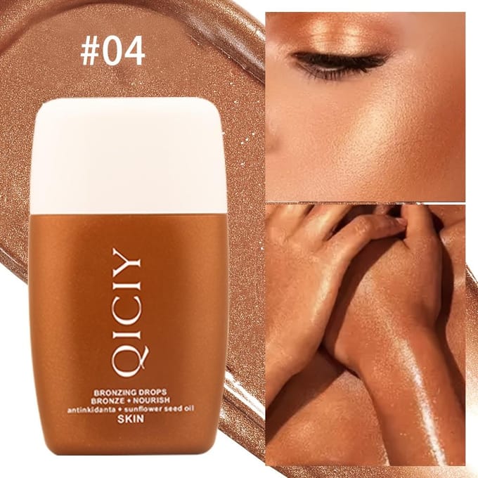 Bronzing Drops Serum Bronze Liquid Highlighter Foundation Voedende Shimmer Make-up Cosmetica Huidverzorging white