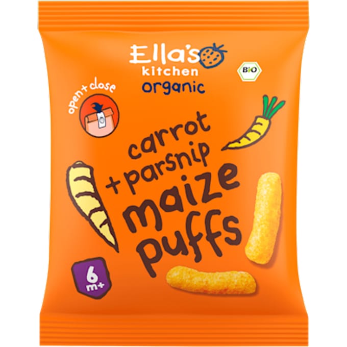 Maize puffs wortel + pastinaak 6m+