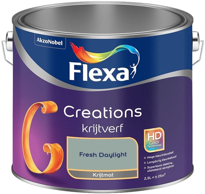 Flexa - Creations Muurverf Krijt - Fresh Daylight - Mengverf - 2,5 L