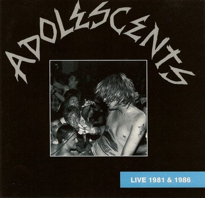 Adolescents - Live 1981 And 1986 (CD)