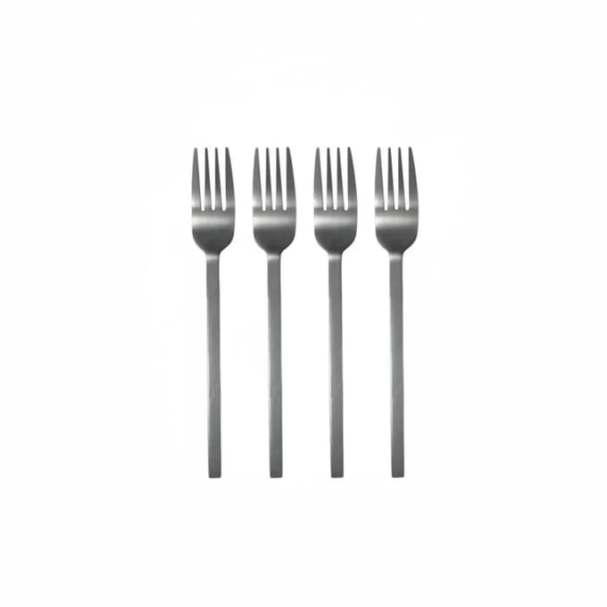 Leeff Vorkjes Charlot set-van-4 RVS zilver