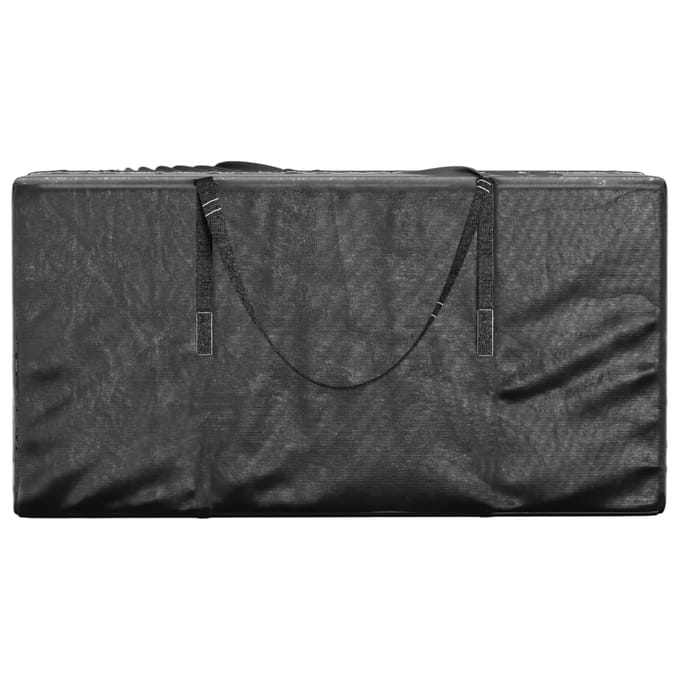 vidaXL - Opbergtassen - tuinkussens - 2 - st - 150x75x75 - cm - polyetheen - zwart
