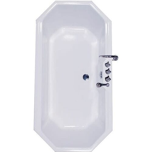 Caribia Vesuvius 8-corner bathtub 158 x 81 cm Vesuvius incl. foot frame