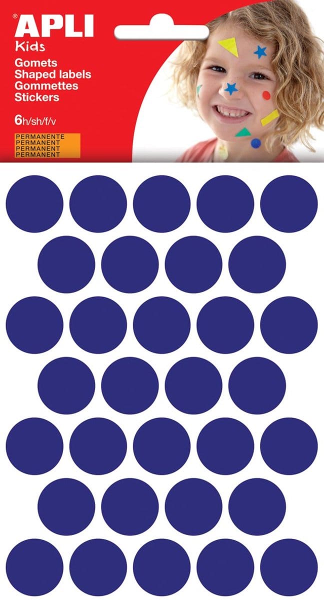 STICKERS CIRKEL BLW 20MM 180ST
