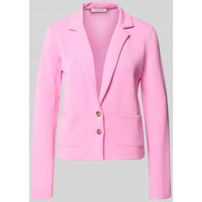 Sweatblazer met zakken en revers