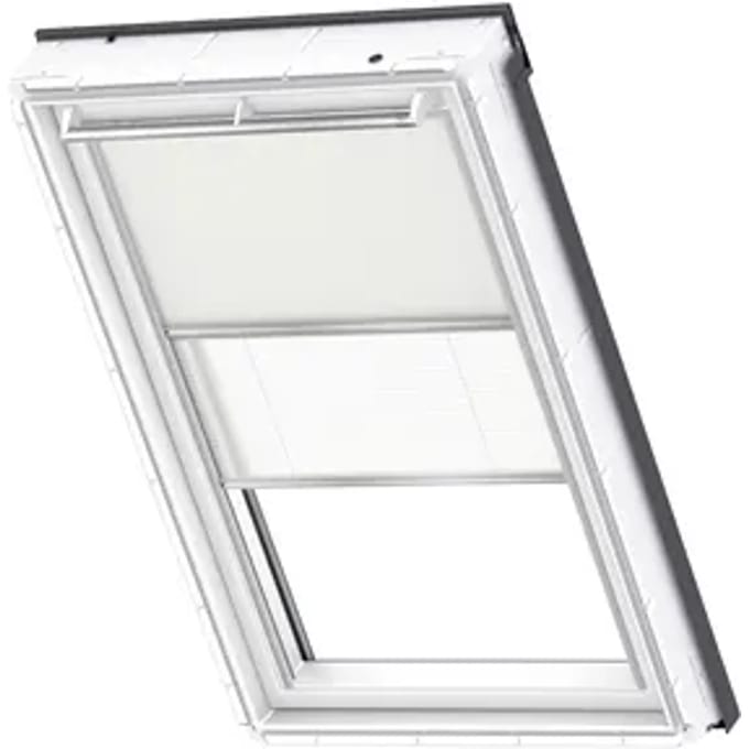 Velux Verduisterend Rolgordijn Dfd Ck04 1085s - Manueel - Beige En Wit