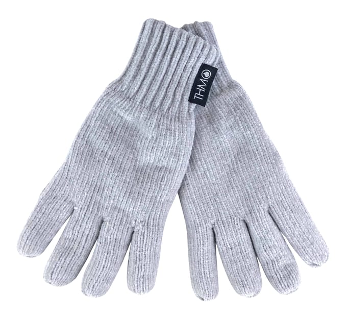 THMO - Dames 3m Dunsulate Chenille Handschoenen - Houtskool