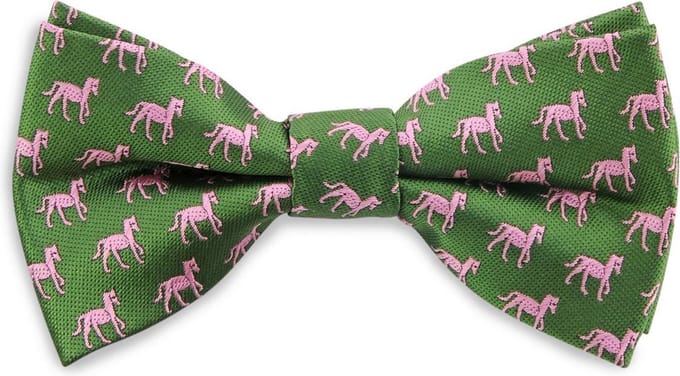 We Love Ties - Strikken - Kinderstrikje My Pink Pony junior - groen / roze