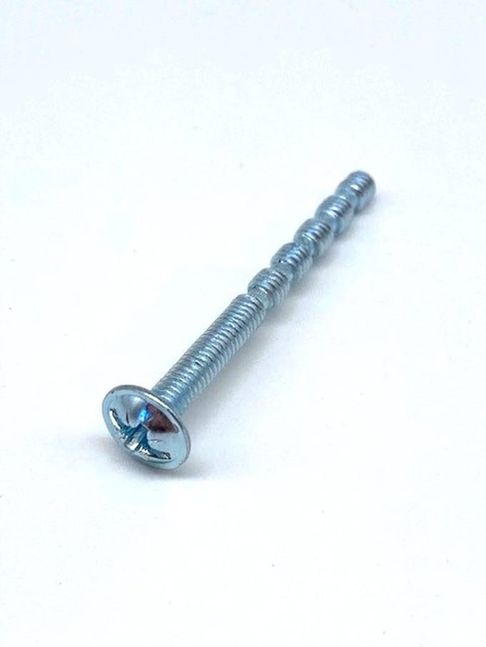 Schroef RVS voor blind bevestigen meubelbeslag (45x4mm) 20 stuks