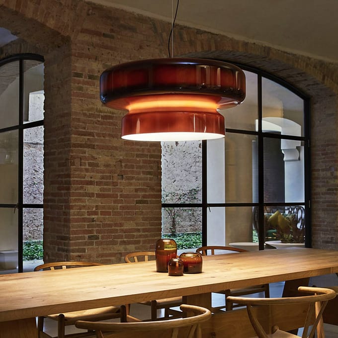 MARSET Bohemia LED hanglamp, Triac, amber