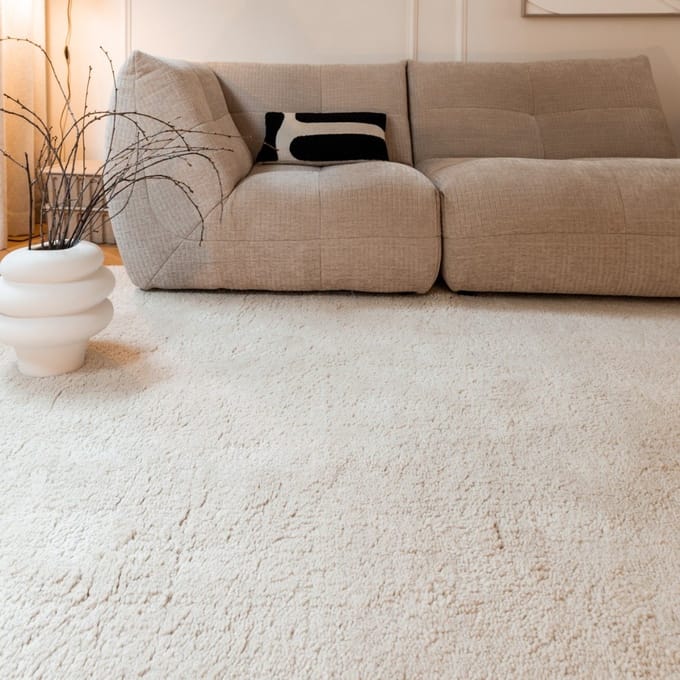 Berber Vloerkleed Ivoor wit Nador - 160 x 230 cm - (M)