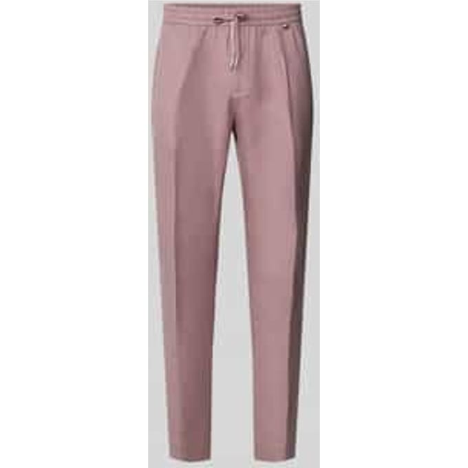 regular fit broek van mix van linnen en viscose model 'NEIL'