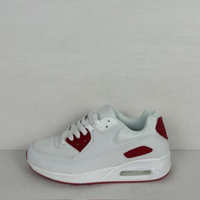 Gave air sneakers wit bordeaux rood Wit / 38
