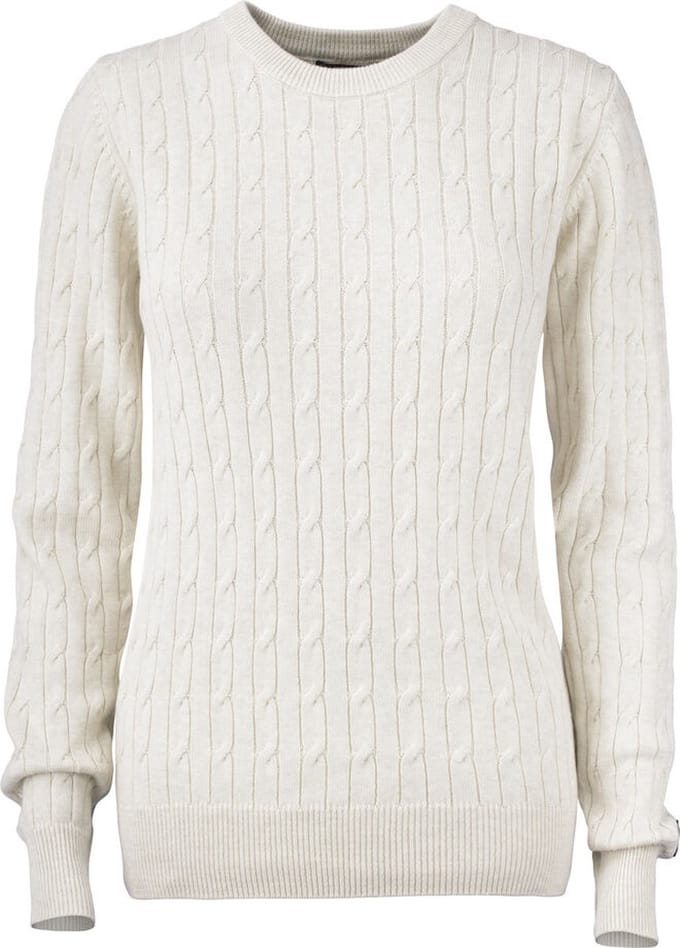 Cutter & Buck Blakely Knitted Sweater Dames 355403 - Zand Mélange - M