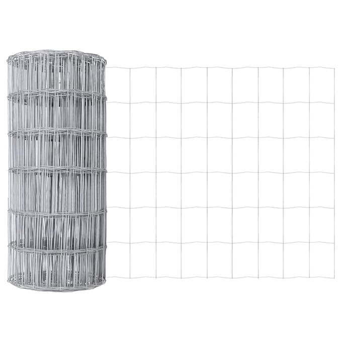 vidaXL - Euro - Hek - 0,8 - x - 25 - m - PVC-gelaagd - ijzer