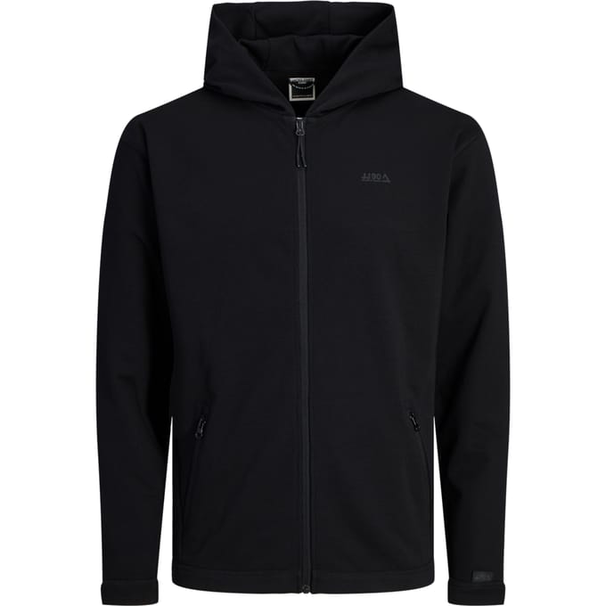 Jack & Jones - Heren Vest Cloud Zip Sweat Hood - Zwart - Maat S