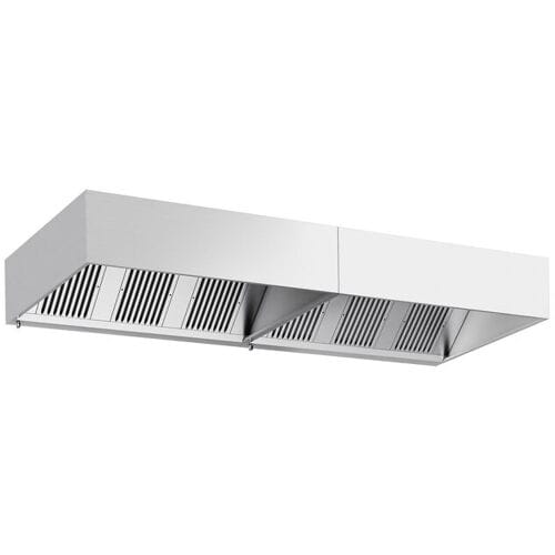 GGM Gastro Kastenhaube - 3600mm - mit Filter & Lampe Zilver
