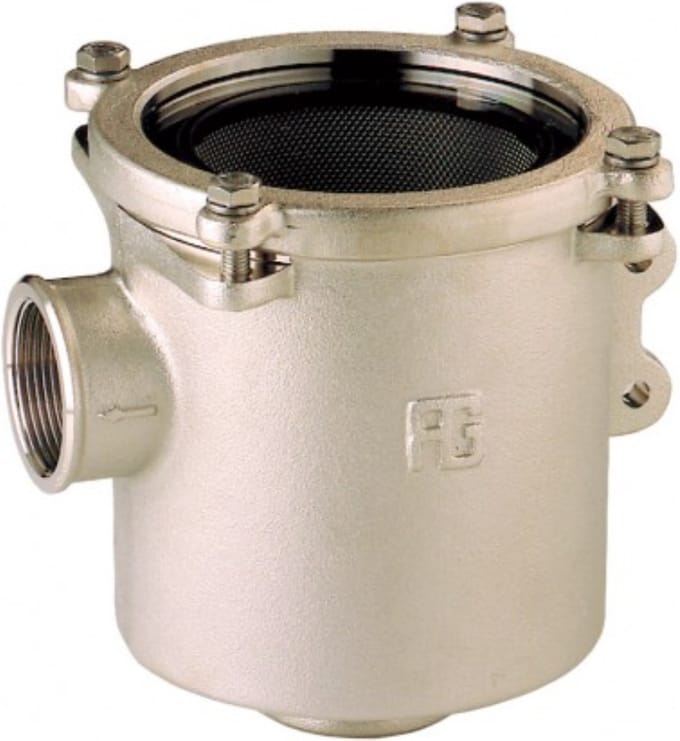 Guidi Koelwaterfilter – wierfilter 1½” brons vernikkeld