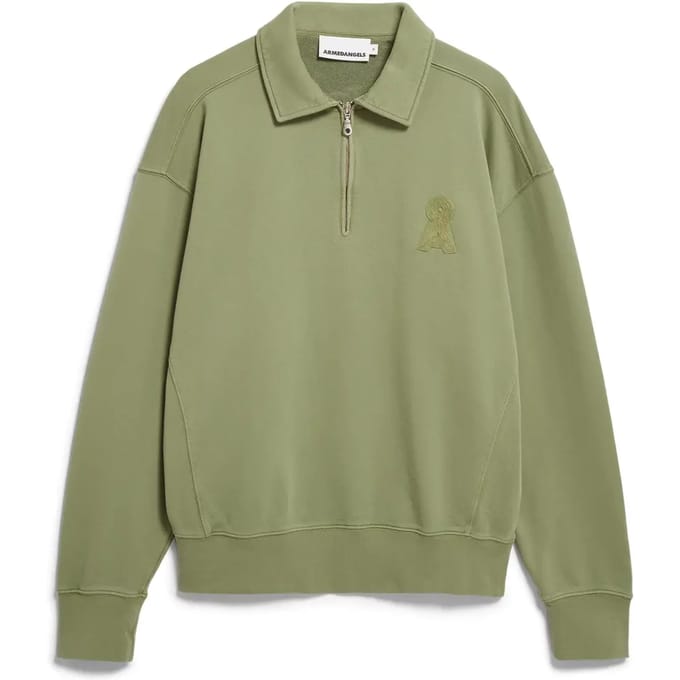 1/4 rits sweater Armedangels Iconic å Gmt Dye